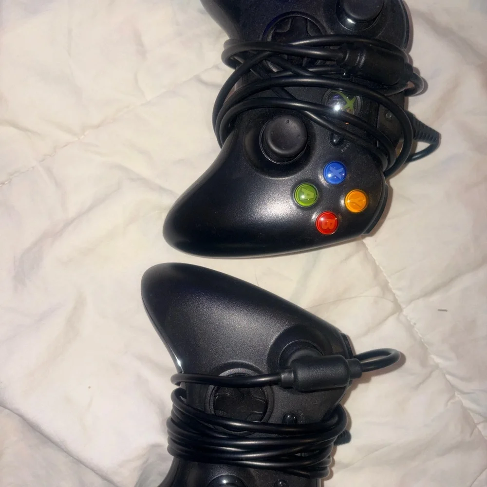 360 Black Console Bundle with Controllers and Games